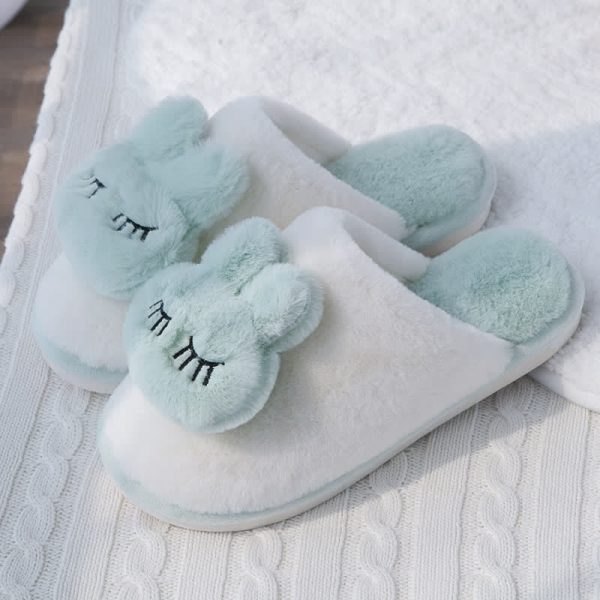 Girlfriend Boyfriend Cartoon Bunny Plush Slippers - Modakawa modakawa