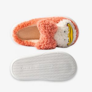 Chic Cartoon Duck Plush Slippers - Modakawa Modakawa