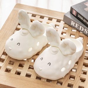 Cartoon Bunny Ears Casual Slippers - Modakawa Modakawa