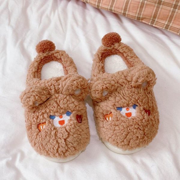 Lovely Cartoon Animals Plush Slippers - Modakawa Modakawa