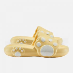 Cute Clouds Paw Print Casual Slippers - Modakawa Modakawa