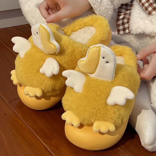 Lovely Cartoon Duck Plush Slippers - Modakawa Modakawa