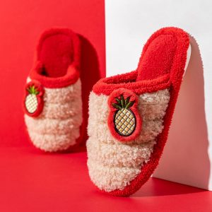 Pineapple Plush Slippers - Modakawa Modakawa