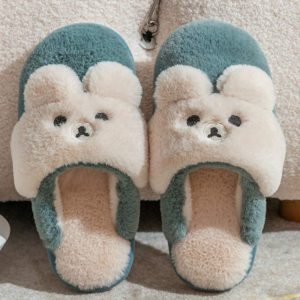 Lovely Bear Plush Slippers - Modakawa Modakawa