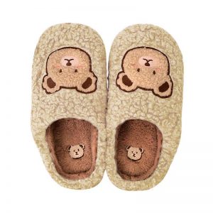 Cute Cartoon Bear Plush Slippers - Modakawa Modakawa