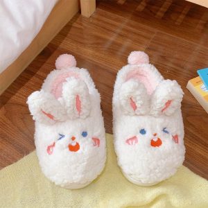 Lovely Cartoon Animals Plush Slippers - Modakawa Modakawa