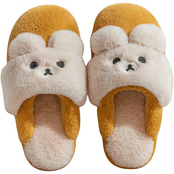 Lovely Bear Plush Slippers - Modakawa Modakawa