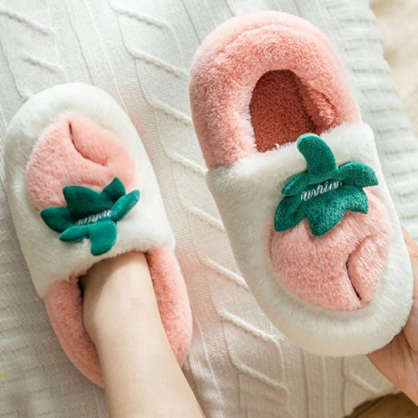 Lovely Fruits Plush Slippers - Modakawa Modakawa