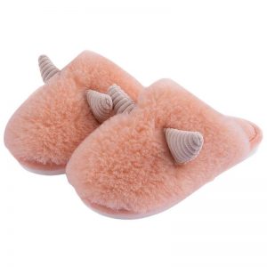 Sheep Horns Plush Slippers - Modakawa Modakawa